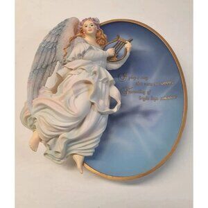 Bradford Exchange Angel Of Hope Plate Figurine First Issue Messages From Heaven